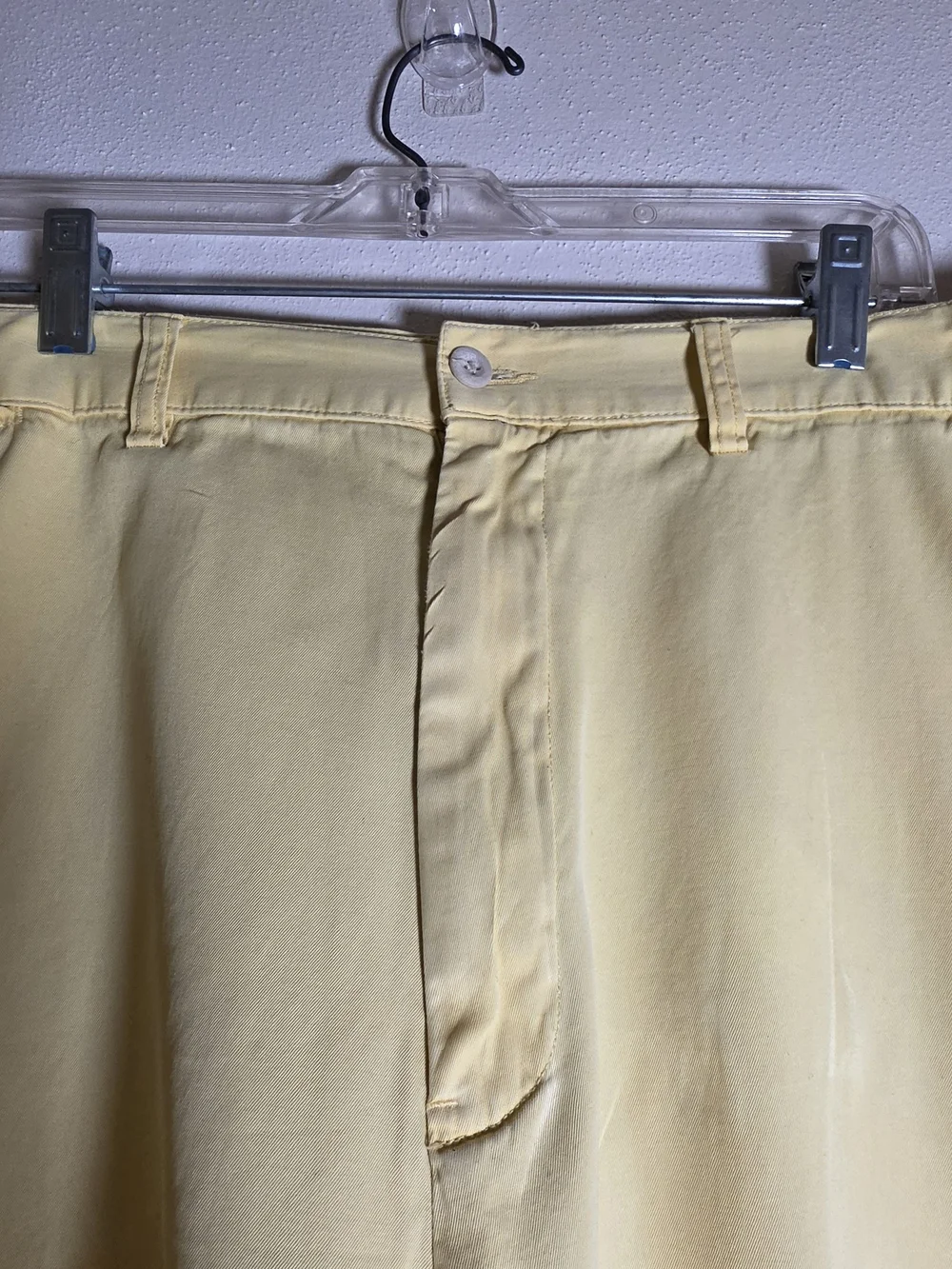 Polo by Ralph Lauren Pale Yellow Flat-Front Men's Shorts
